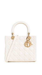 What Goes Around Comes Around Medium Lambskin Lady Dior Bag (Previously Owned)