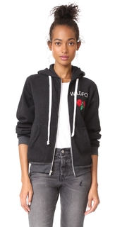 Wildfox Wild Rose Regan Zip Hoodie