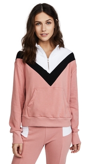 Wildfox Blocked Soto Warm Up Top