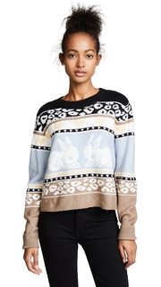 Wildfox Bunny Fair Isle Sweater