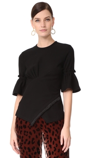 Yigal Azrouel Smocked Sleeve Top