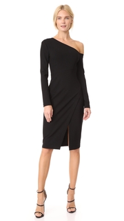 Yigal Azrouel 3/4 Sleeve One Shoulder Dress