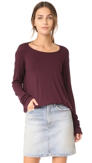 Zero + Maria Cornejo Long Sleeve Side Drape Top