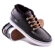 Кеды кроссовки утепленные Globe The Bender Fur Black/White