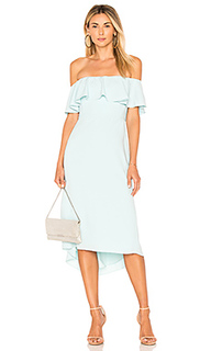 Off shoulder flounce detail dress - Halston Heritage