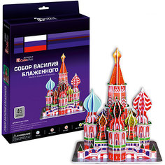 Пазл 3D "Собор Василия Блаженного (Москва)", 46 деталей, CubicFun