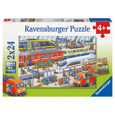 Пазл «На вокзале», 2х24 деталей, Ravensburger