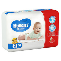 Подгузники Huggies Classic 3 Econom Pack, 4-9 кг, 31 шт.