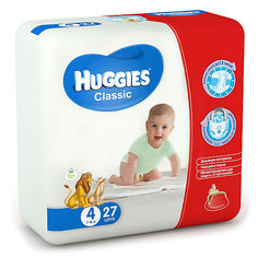Подгузники Huggies Classic 4 Econom Pack, 7-18 кг, 27 шт.