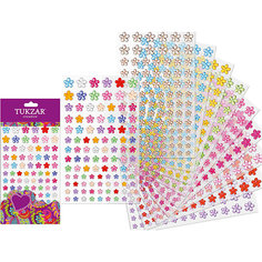Акриловые наклейки-стразы "Цветочки", 101 шт Tukzar