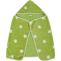 Полотенце с капюшоном Fluffy, Happy Baby, зеленый