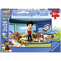 Набор пазлов "Щенячий патруль: полезные ищейки", 2х24 детали, Ravensburger