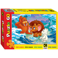 Пазл "Мамонтёнок", 60 деталей, Step Puzzle