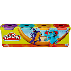 Пластилин в 4-х банках,#1, Play-Doh Hasbro