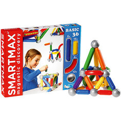 Магнитный конструктор Basic, 36 деталей, Bondibon