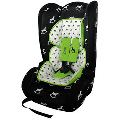 Автокресло BabyHit Sider 9-36 кг, чёрный в белую лошадку