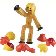 Фигурка с аксессуарами Прически, Stikbot, желтые Zing