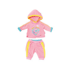 Одежда для куклы Zapf Creation "Baby Born" Спортивный костюм, розовый