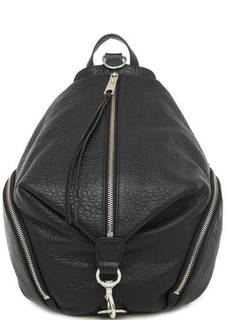 Черный рюкзак из фактурной кожи Rebecca Minkoff