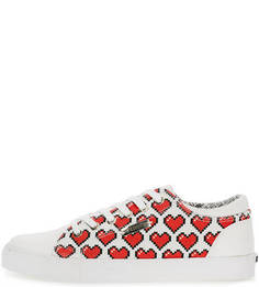 Текстильные кеды с вкладной стелькой Love Moschino