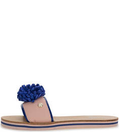 Шлепанцы с контрастной отделкой Love Moschino