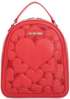 Красный рюкзак с узкими лямками Love Moschino