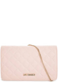 Стеганая сумка с откидным клапаном Love Moschino