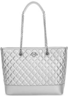Стеганая сумка с длинными ручками Love Moschino