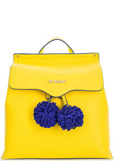 Желтый рюкзак с откидным клапаном Love Moschino