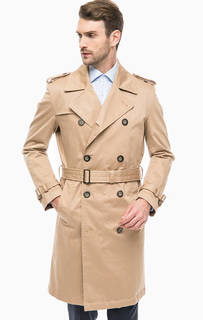 Двубортный тренчкот из хлопка Strellson