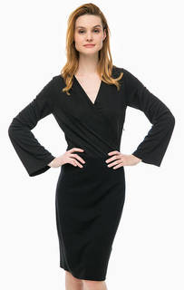 Черное платье с широкими рукавами Cinque