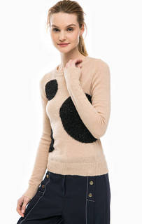 Бежевый свитер в горошек Pennyblack