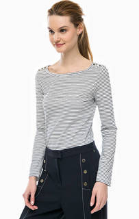 Футболка в полоску с вырезом-лодочкой Pennyblack