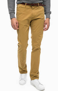 Бежевые брюки чиносы с ремнем Scotch&Soda