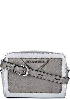 Маленькая сумка из сафьяновой кожи Karl Lagerfeld