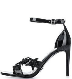Черные босоножки с нашивками Michael Michael Kors