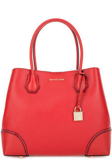 Красная сумка с тремя отделами Michael Michael Kors
