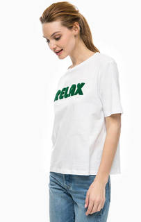 Футболка с объемной вышивкой Only