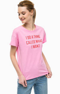 Футболка из хлопка с принтом Only