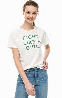 Футболка из хлопка с принтом Only