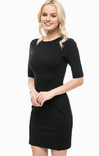 Черное трикотажное платье-футляр United Colors of Benetton