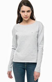 Серая футболка из плотного трикотажа Tommy Jeans