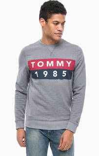 Серый свитшот с принтом Tommy Jeans