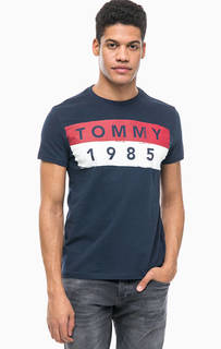 Хлопковая футболка с принтом Tommy Jeans