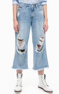 Рваные джинсы кюлоты на молнии Tommy Jeans