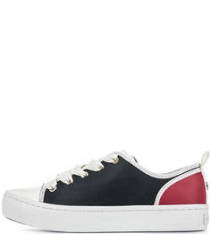 Разноцветные кожаные кеды Tommy Hilfiger