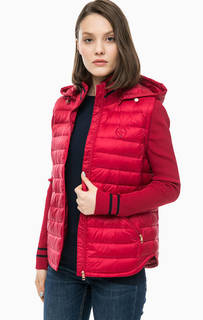 Красный демисезонный пуховик Tommy Hilfiger