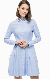 Хлопковое платье с расклешенной юбкой Tommy Hilfiger