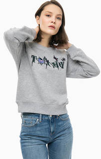 Хлопковый свитшот с принтом Tommy Hilfiger