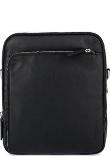 Черная кожаная сумка через плечо Picard